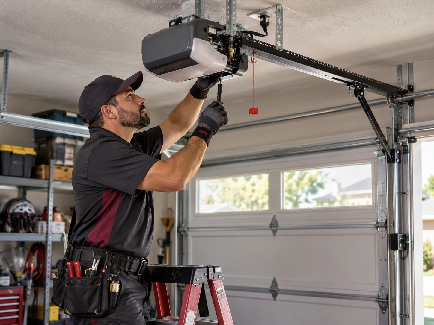 Garage door opener service