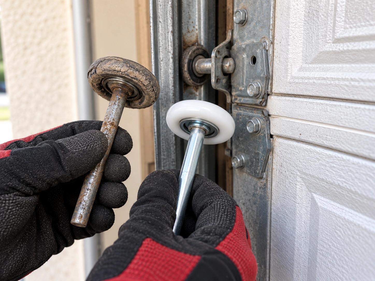 Garage door roller service