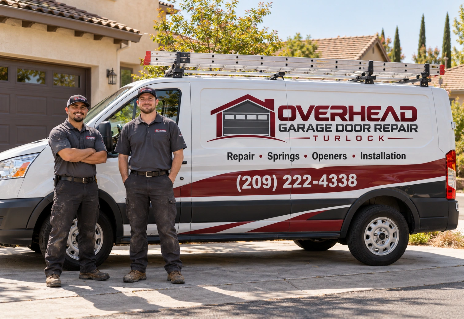 Garage door service team in Turlock